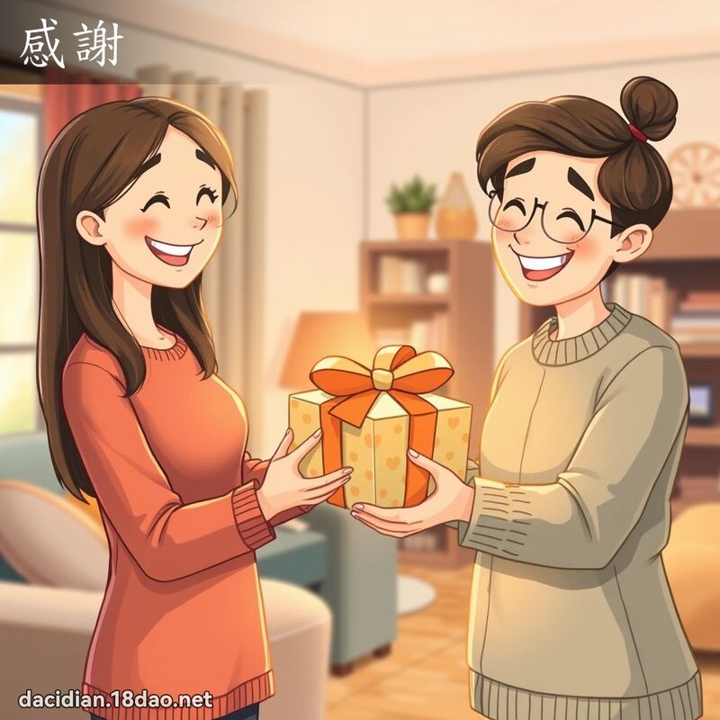 感謝 - 國語大辭典配圖
