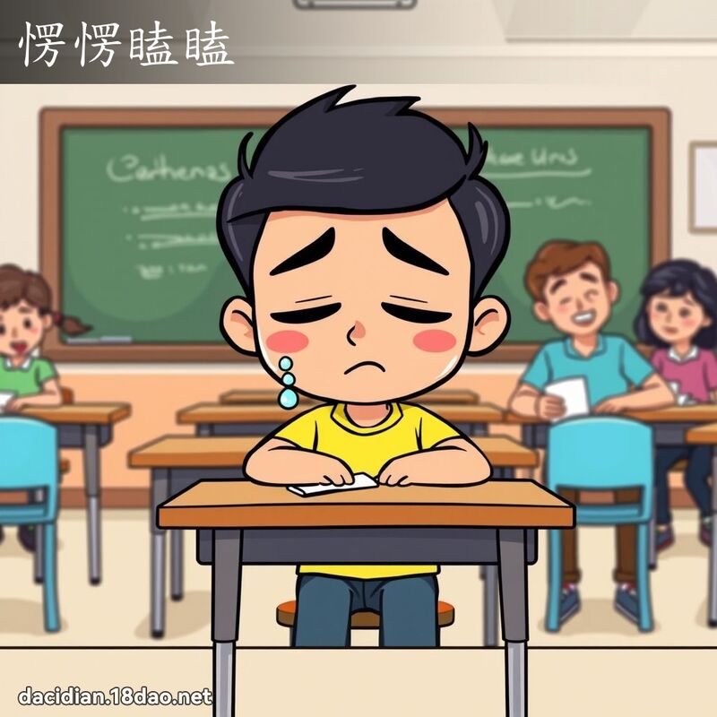愣愣瞌瞌 - 國語大辭典配圖
