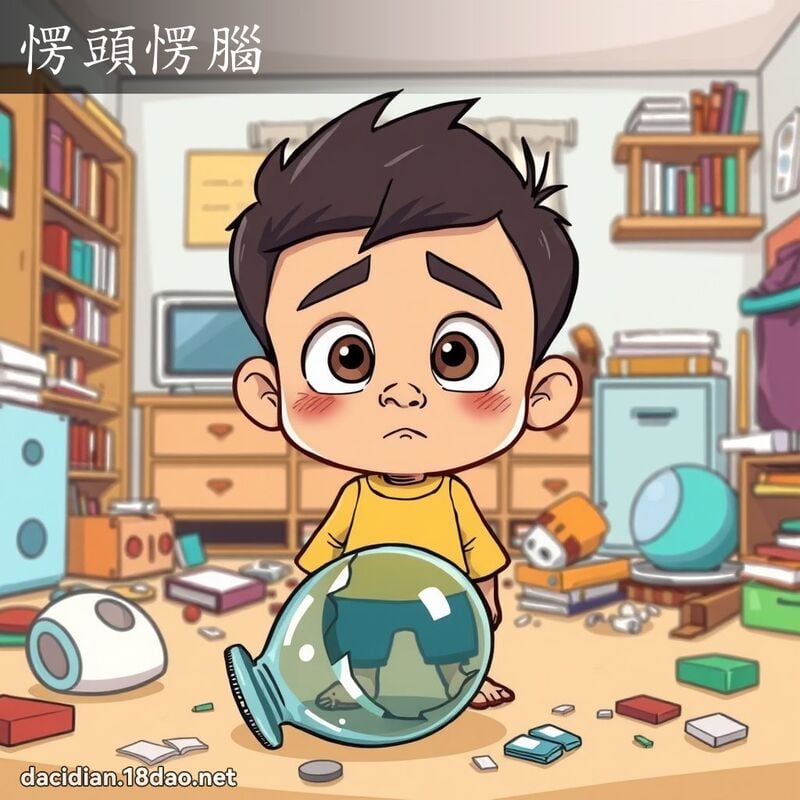 愣頭愣腦 - 國語大辭典配圖
