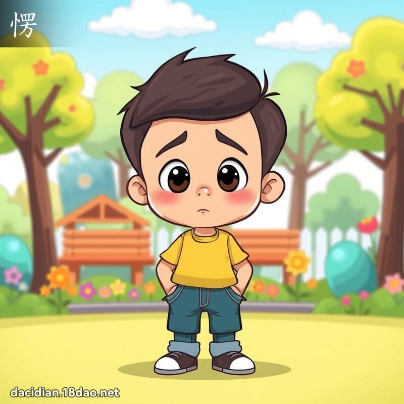 漢字: 愣 (多音字)