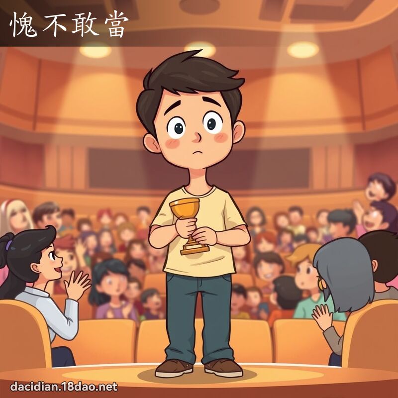 愧不敢當 - 國語大辭典配圖