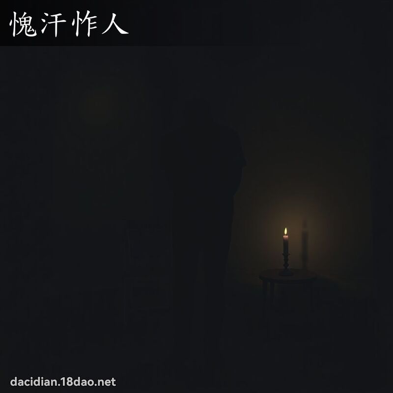 愧汗怍人 - 國語大辭典配圖