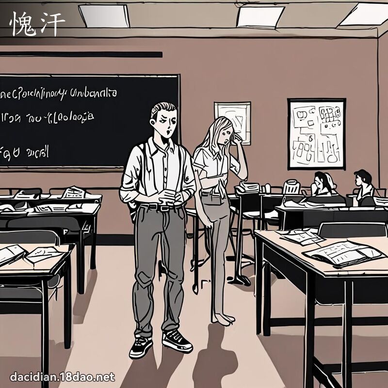 愧汗 - 國語大辭典配圖