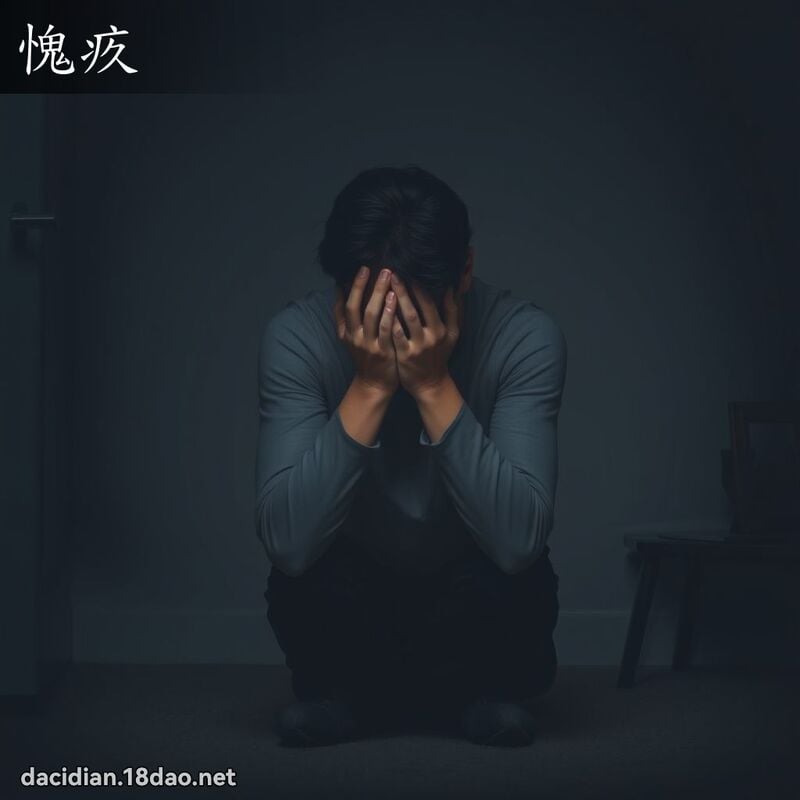 愧疚 - 國語大辭典配圖