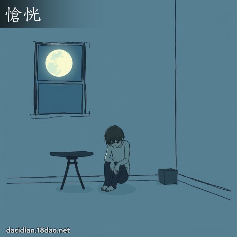 愴恍 - 国语大辞典配图