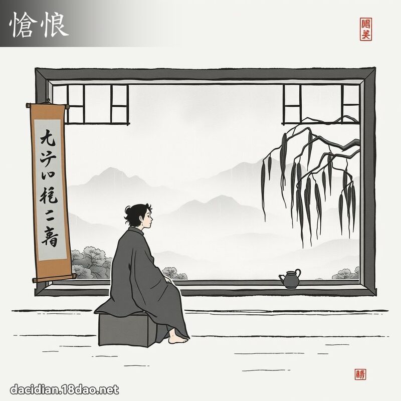 愴悢 - 国语大辞典配图