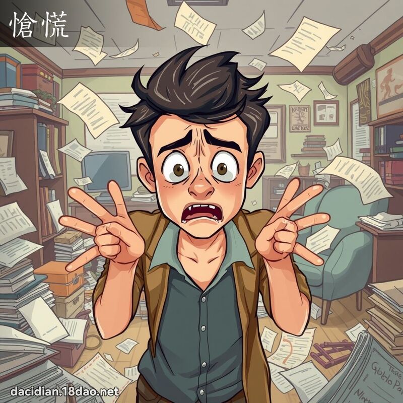 愴慌 - 国语大辞典配图