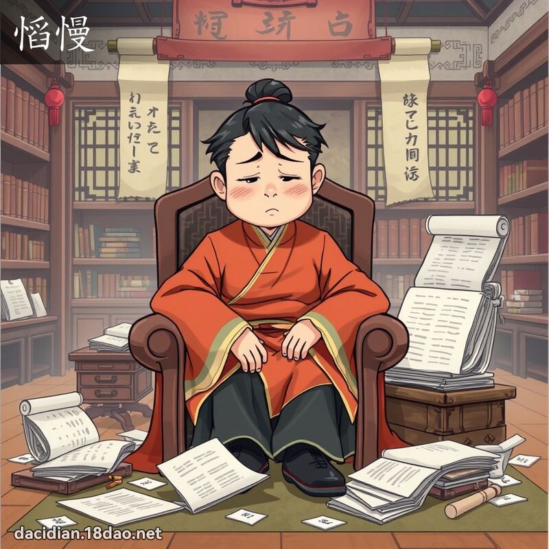 慆慢 - 國語大辭典配圖