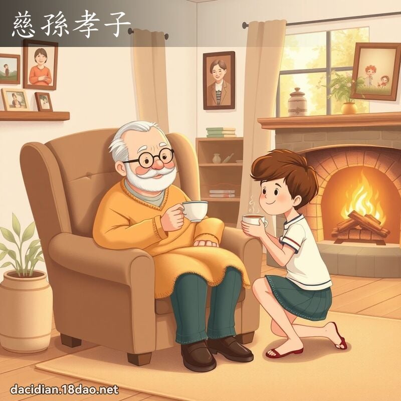 慈孫孝子 - 國語大辭典配圖