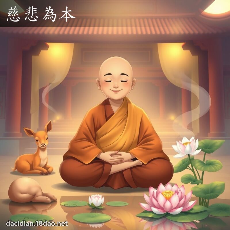 慈悲為本 - 國語大辭典配圖