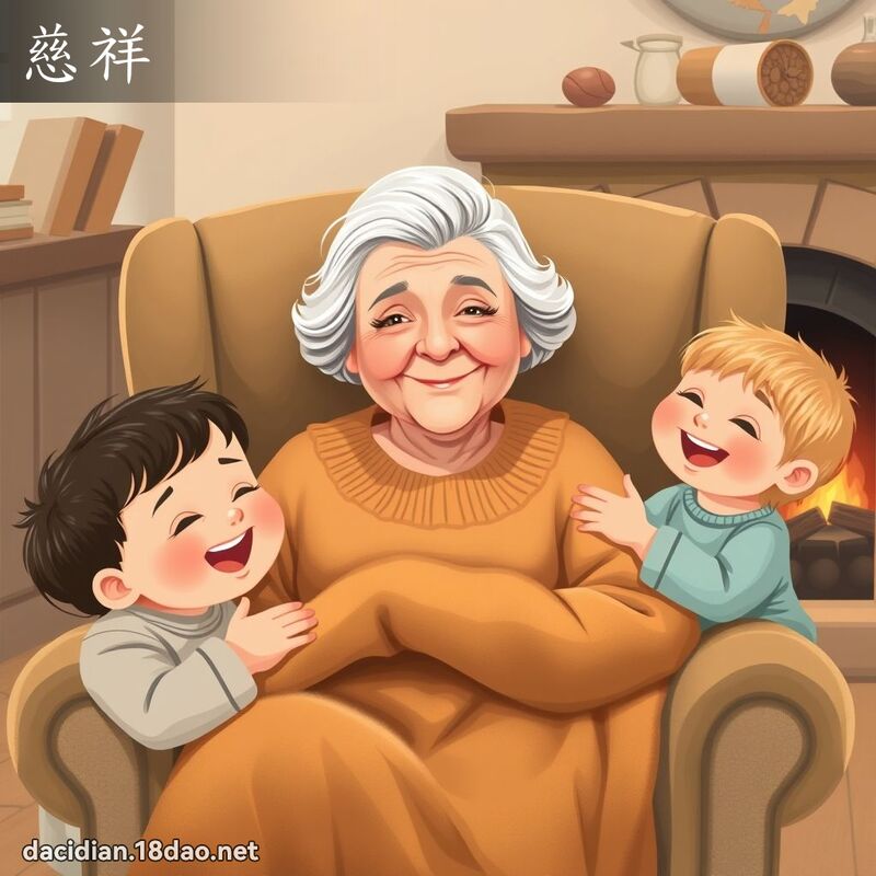 慈祥 - 国语大辞典配图