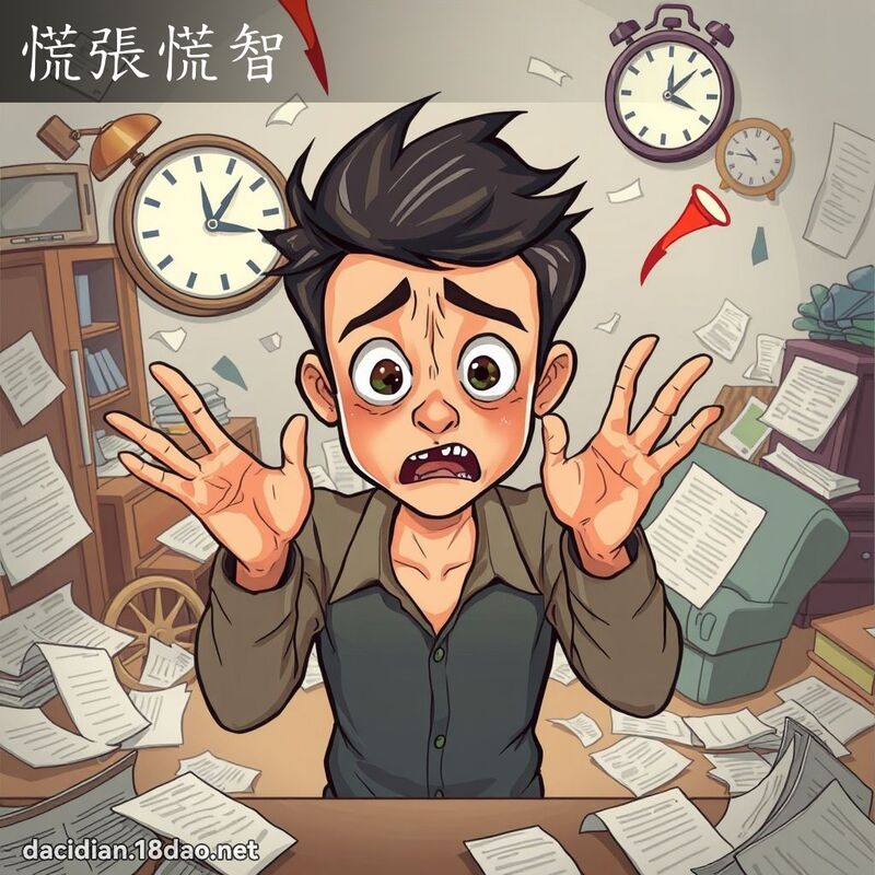 慌張慌智 - 國語大辭典配圖