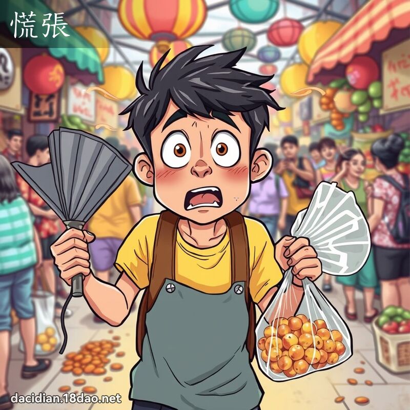 慌张 - 国语大辞典配图