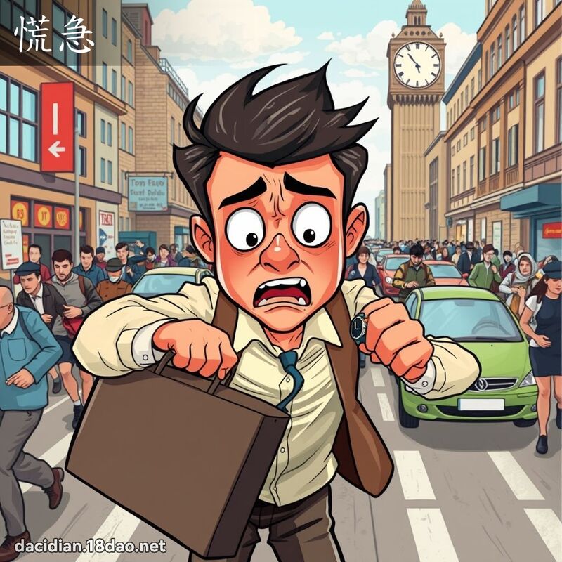 慌急 - 國語大辭典配圖