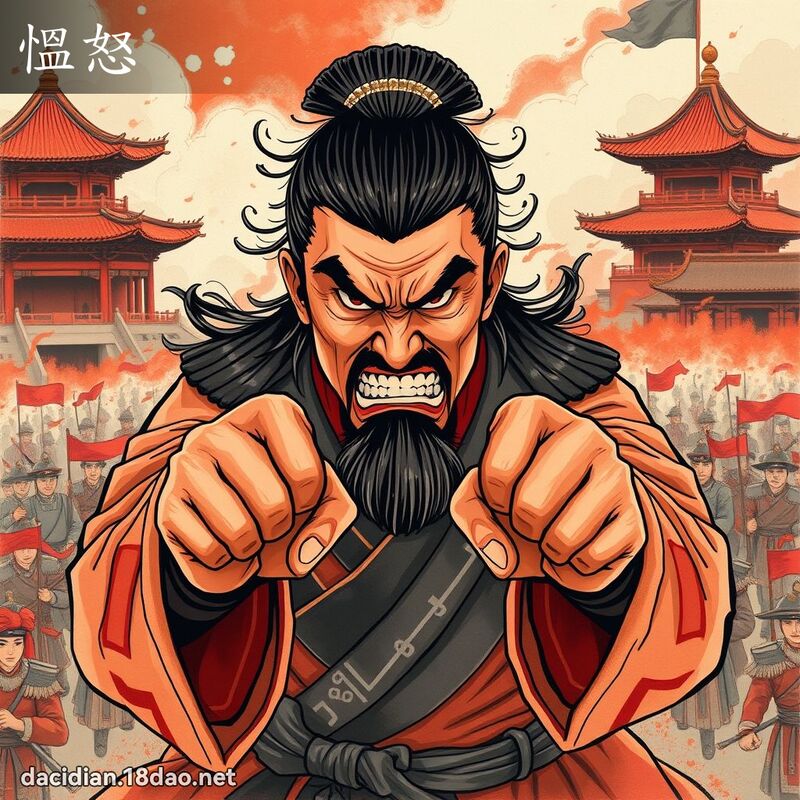 慍怒 - 國語大辭典配圖