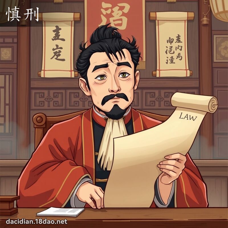 慎刑 - 国语大辞典配图