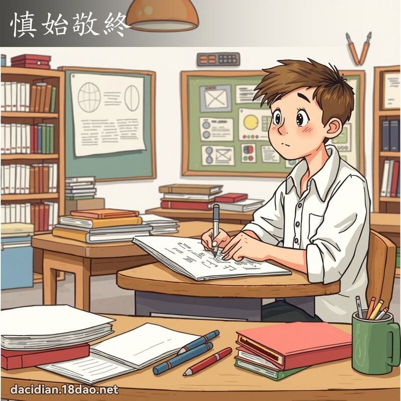 慎始敬終 - 國語大辭典配圖