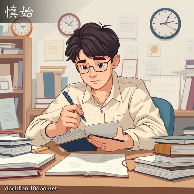 慎始 - 國語大辭典配圖