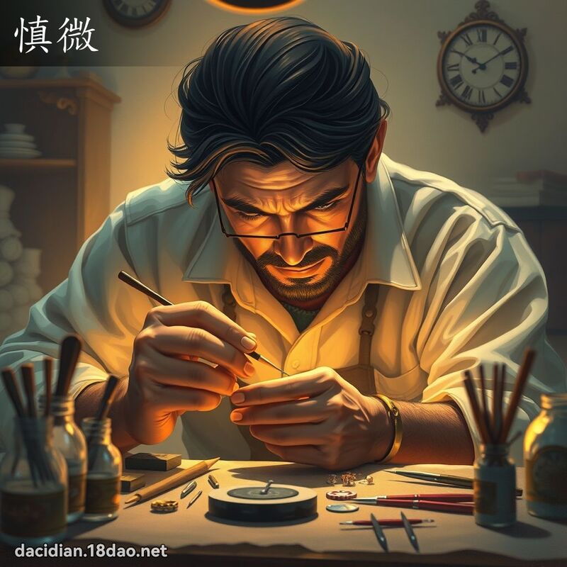 慎微 - 国语大辞典配图