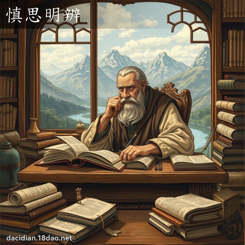 慎思明辨 - 國語大辭典配圖