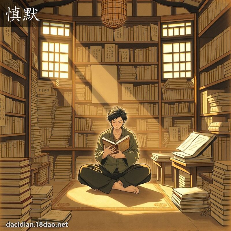 慎默 - 国语大辞典配图