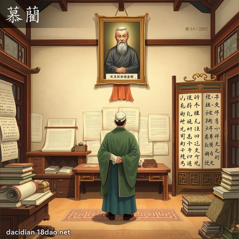 慕藺 - 国语大辞典配图