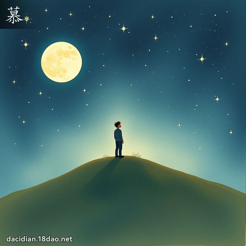慕 - 國語大辭典配圖