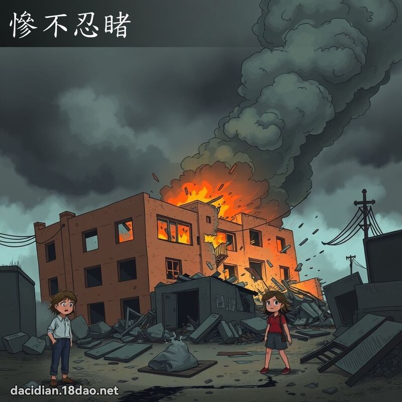 慘不忍睹 - 國語大辭典配圖