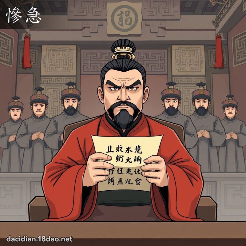 惨急 - 国语大辞典配图