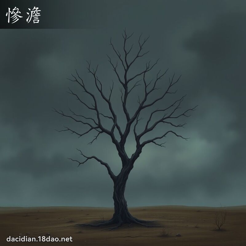 慘澹 - 國語大辭典配圖