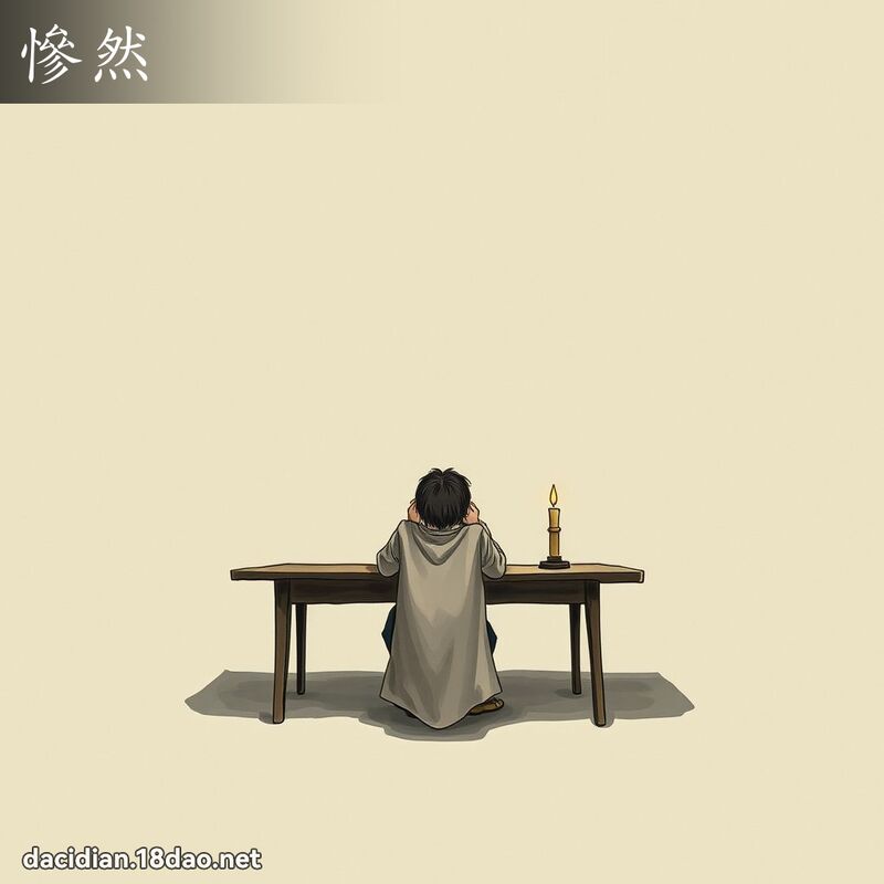 慘然 - 國語大辭典配圖