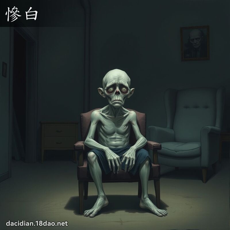 慘白 - 國語大辭典配圖