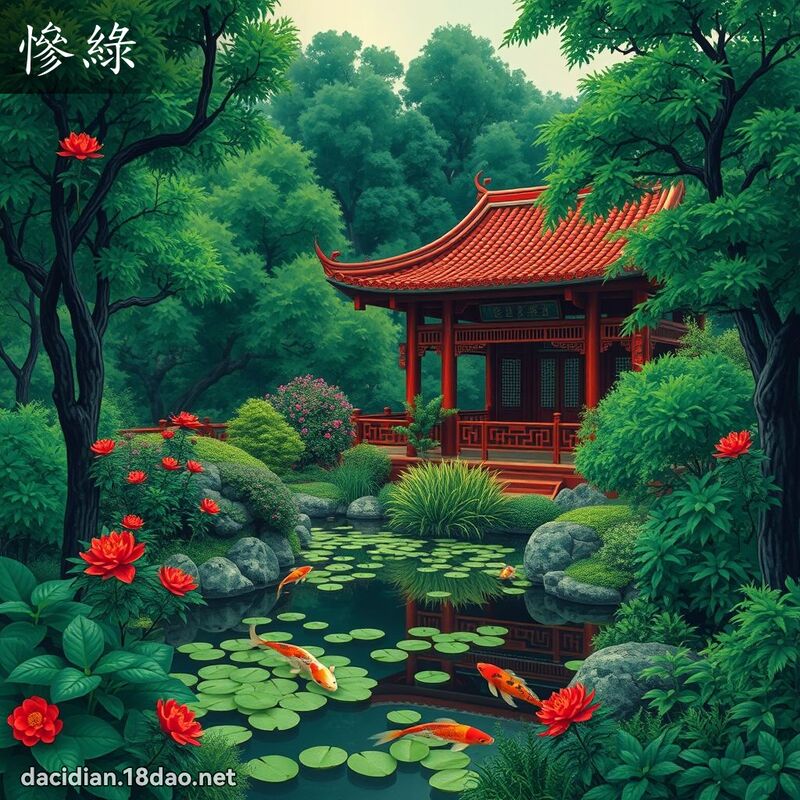 惨绿 - 国语大辞典配图