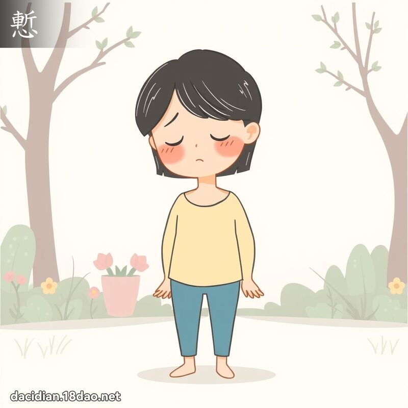 慙 - 國語大辭典配圖