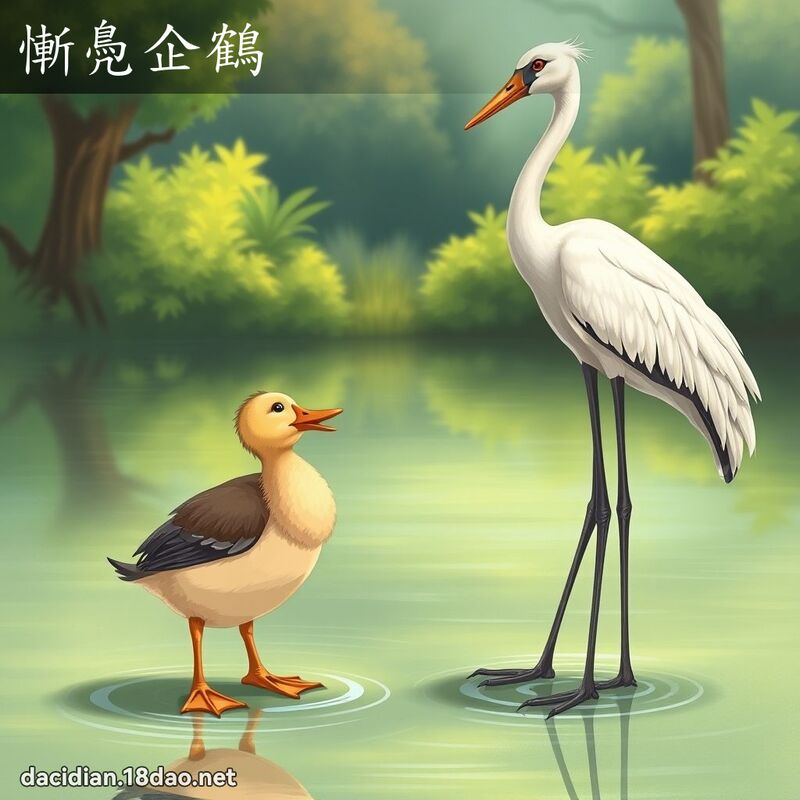 惭鳧企鹤 - 国语大辞典配图