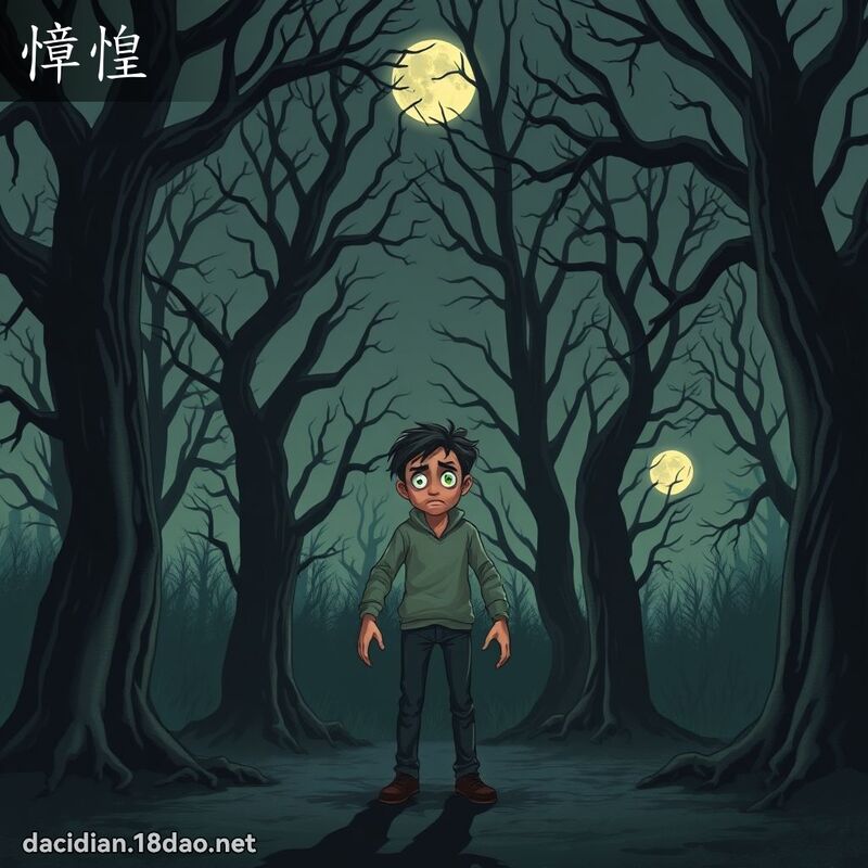 慞惶 - 國語大辭典配圖