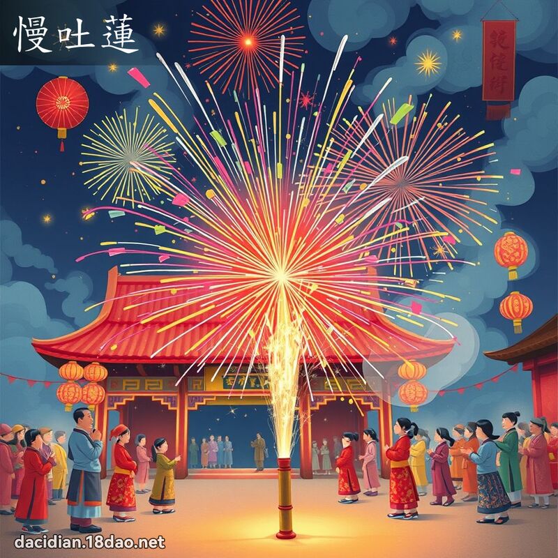 慢吐蓮 - 國語大辭典配圖