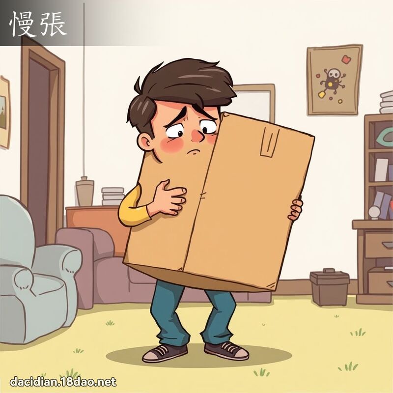 慢张 - 国语大辞典配图