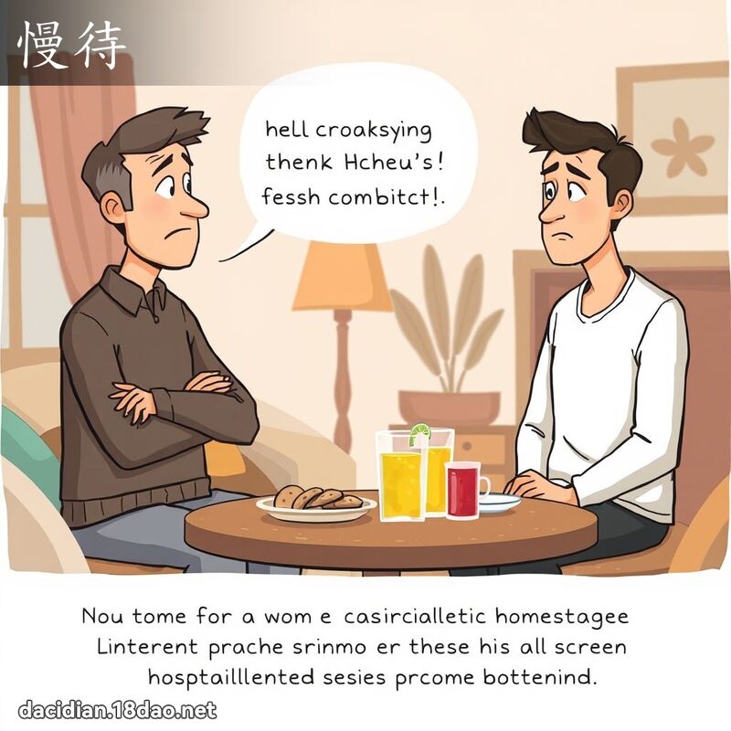 慢待 - 國語大辭典配圖