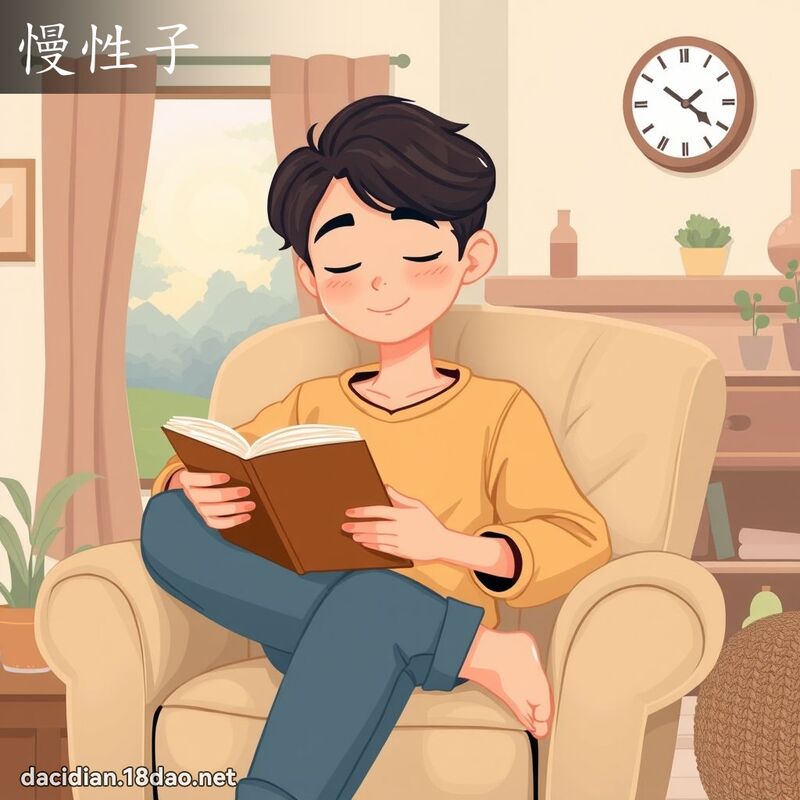 慢性子 - 国语大辞典配图