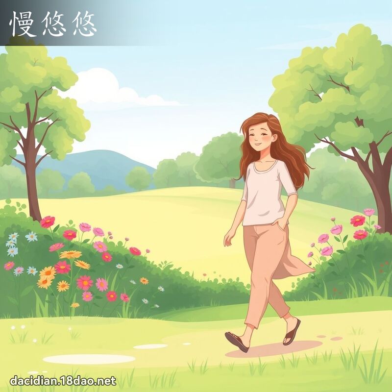 慢悠悠 - 国语大辞典配图