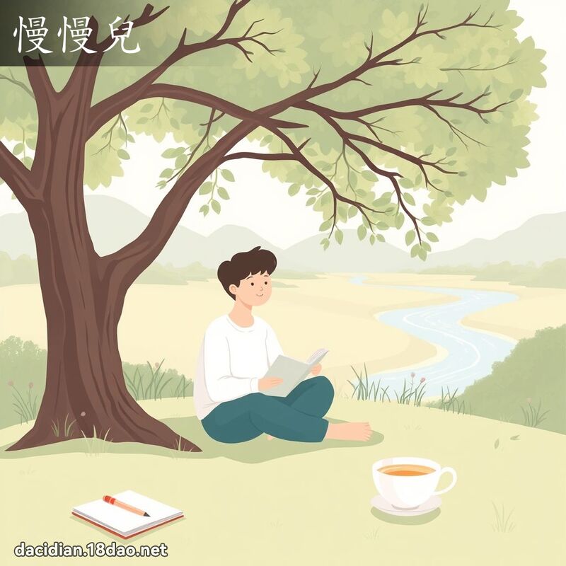 慢慢兒 - 國語大辭典配圖