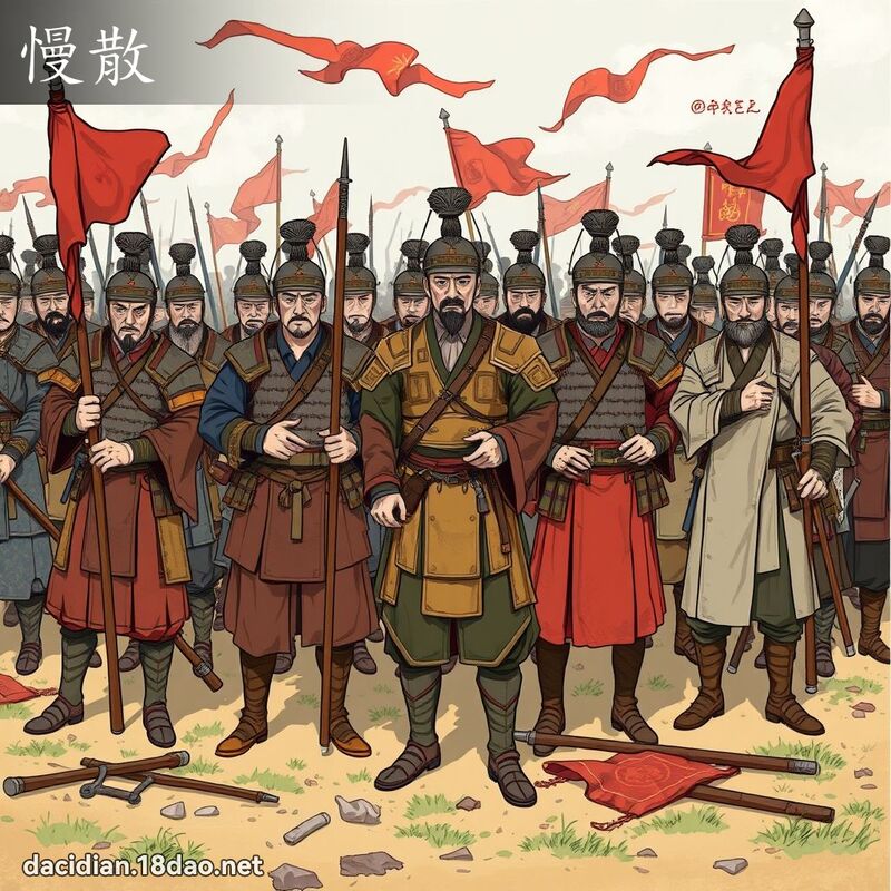 慢散 - 国语大辞典配图