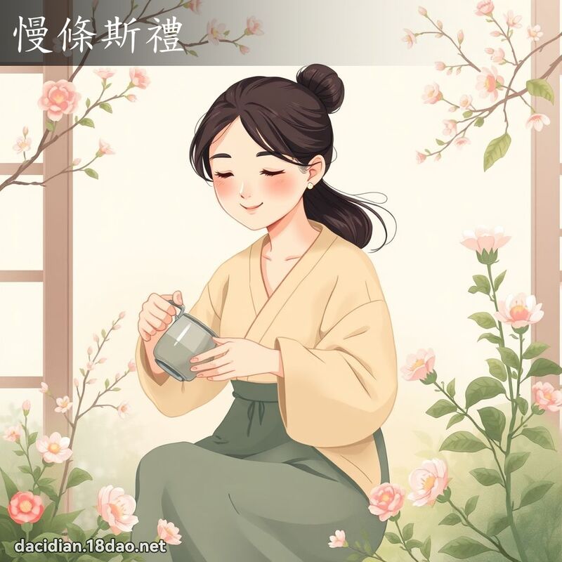 慢條斯禮 - 國語大辭典配圖