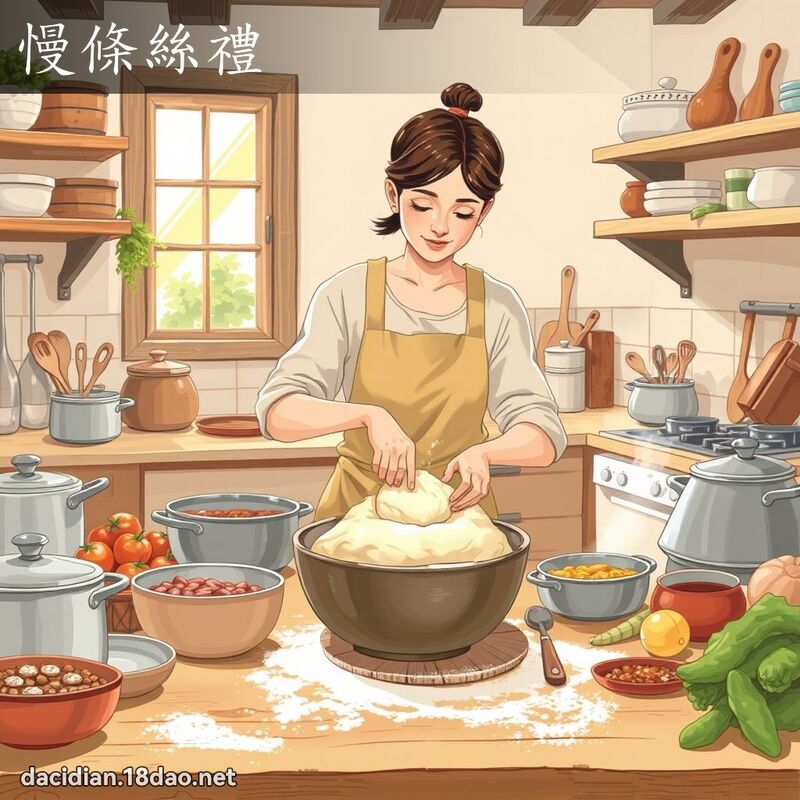 慢條絲禮 - 國語大辭典配圖
