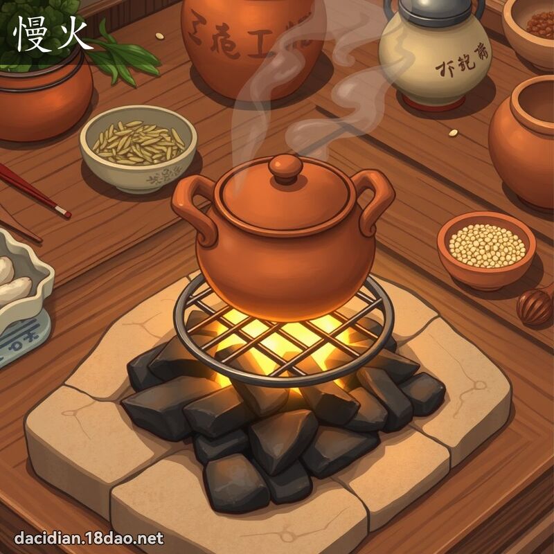 慢火 - 國語大辭典配圖