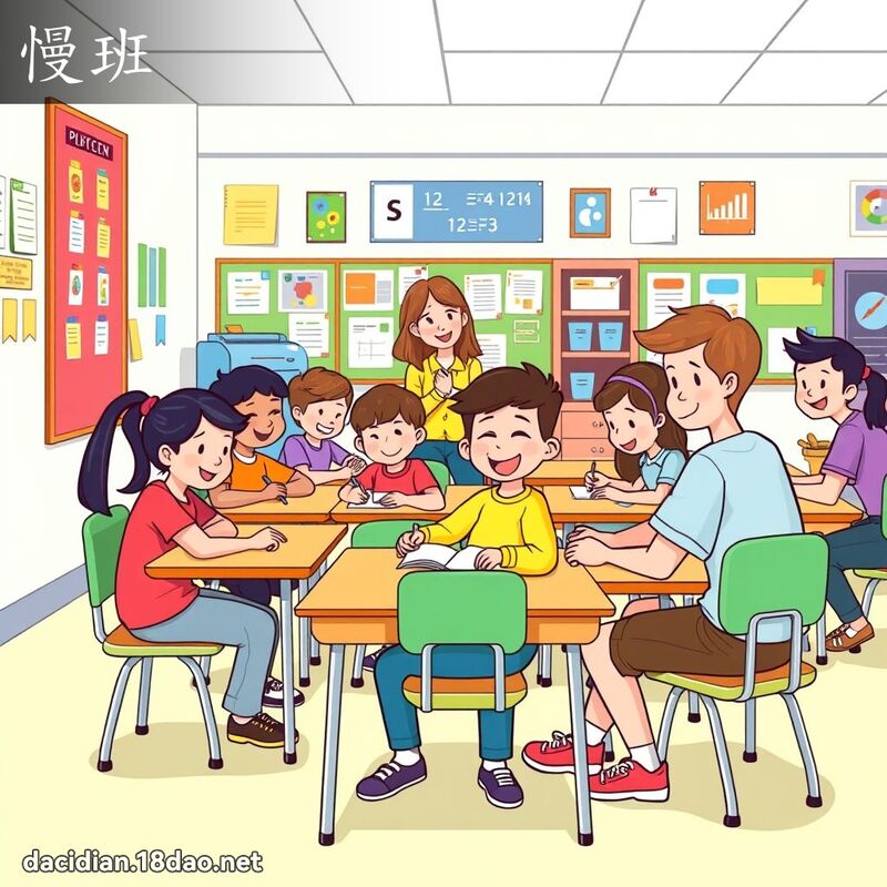慢班 - 國語大辭典配圖