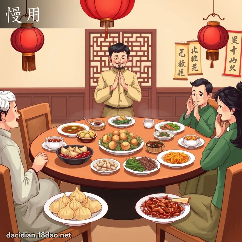 慢用 - 国语大辞典配图