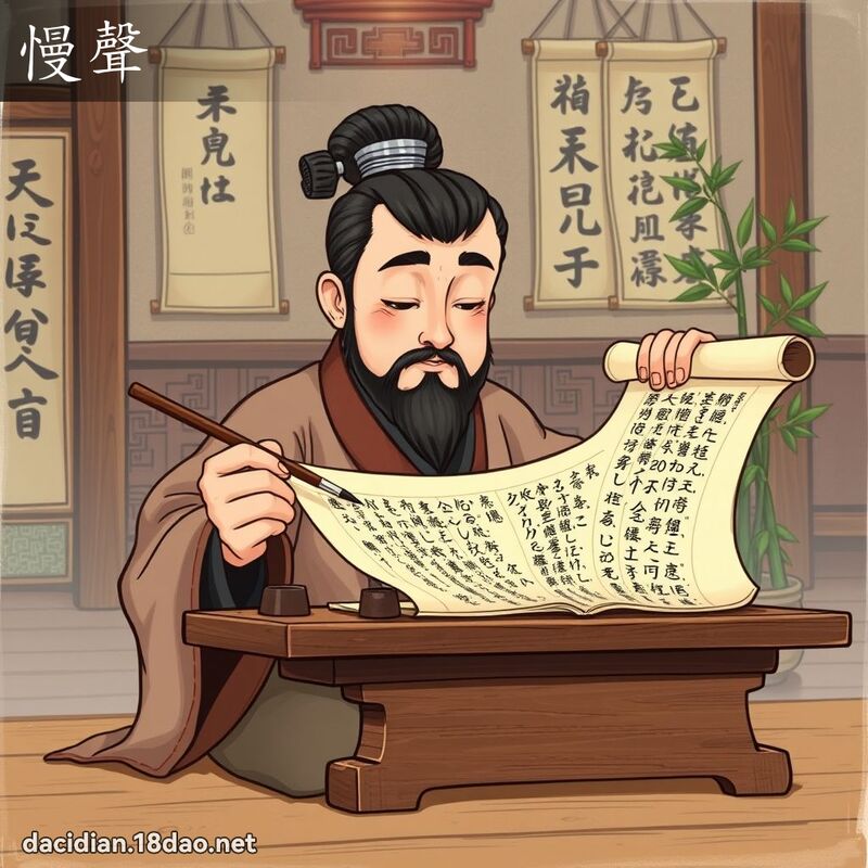 慢声 - 国语大辞典配图