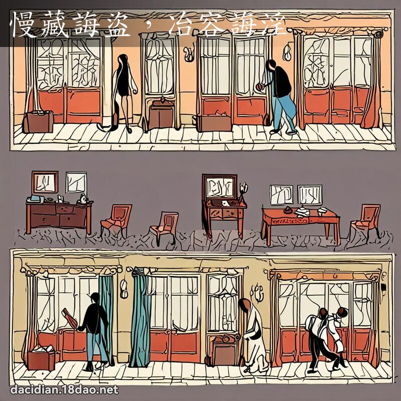慢藏诲盗，冶容诲淫 - 国语大辞典配图